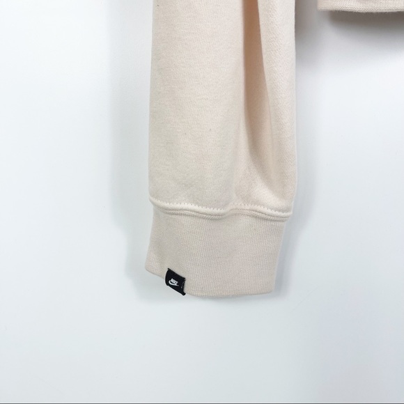 Nike Light Pink Logo Cropped Hooded Sweater Womens Size Small - Picture 4 of 7